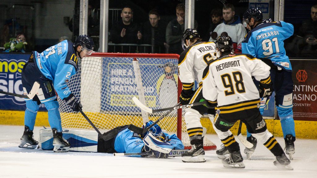 Mat Robson makes a save.