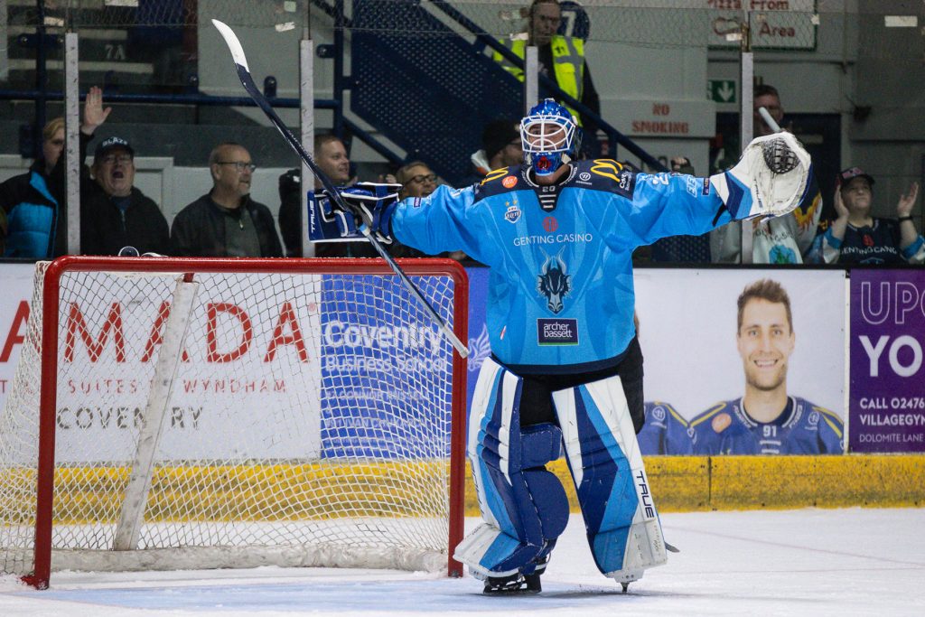 Mat Robson celebrates winning the penalty shoot-out.
